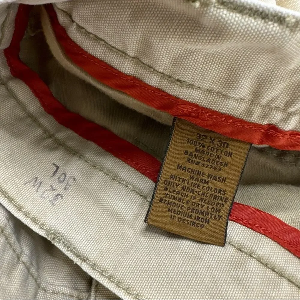 St. John's Bay Utility Cargo Pants 32x30 Khaki Workwear Outdoor